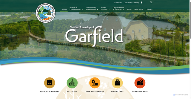 Security scan screenshot of https://www.garfieldmi.gov/