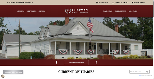 Security scan screenshot of https://www.chapmanfhofswainsboro.com/