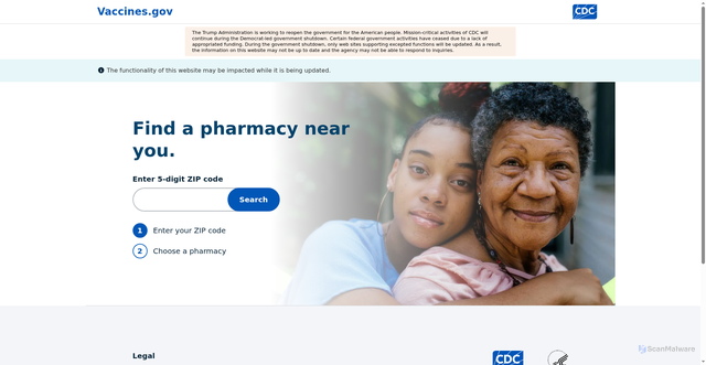 Security scan screenshot of https://www.vaccines.gov/en/