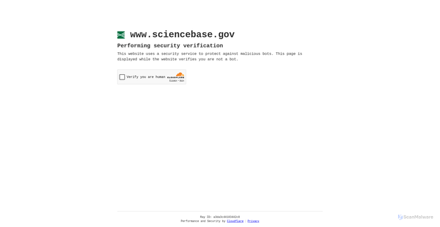 Security scan screenshot of https://www.sciencebase.gov