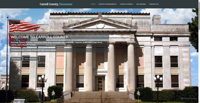 Security scan screenshot of https://carrollcountytn.gov/