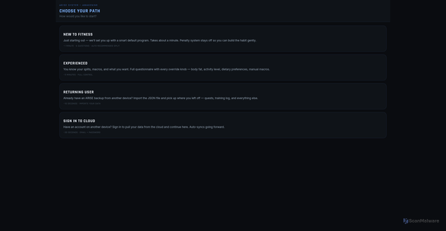 Security scan screenshot of http://arise-fit.com/