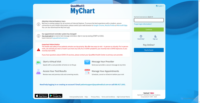 Security scan screenshot of https://myquadmedical.com