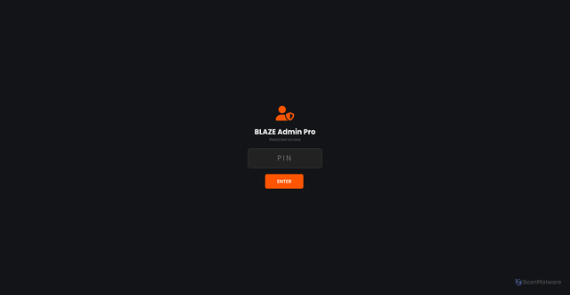 Security scan screenshot of https://blazeadmin-0hl10anii8.edgeone.app/