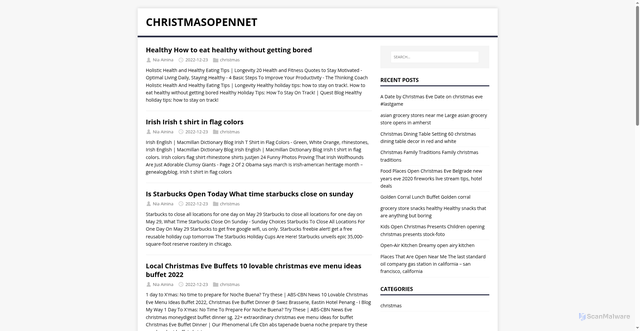 Security scan screenshot of https://christmasopennet.pages.dev/page/3/