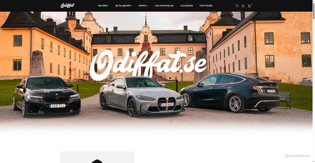 Security scan screenshot of https://odiffat.se