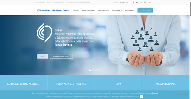 Security scan screenshot of https://www.tsrmpstrproma.it/