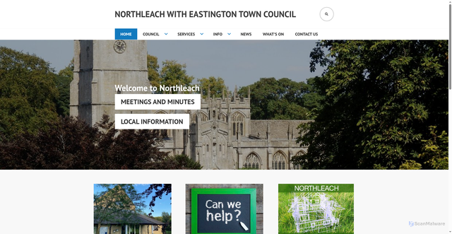 Security scan screenshot of https://www.northleach.gov.uk/