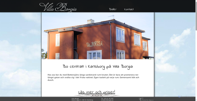 Security scan screenshot of https://villaborgia.se