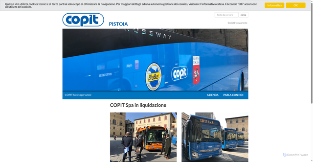 Security scan screenshot of https://www.copitspa.it/