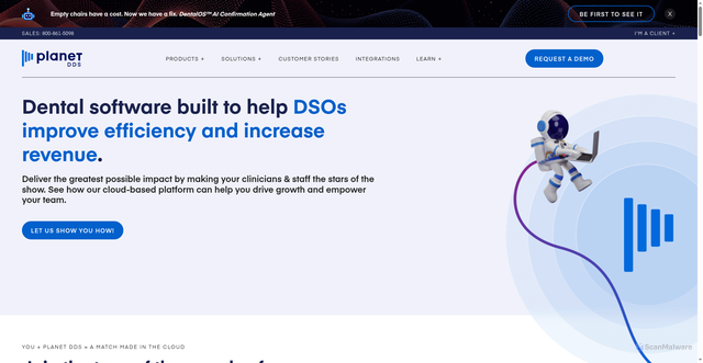 Security scan screenshot of https://web.planetdds.com