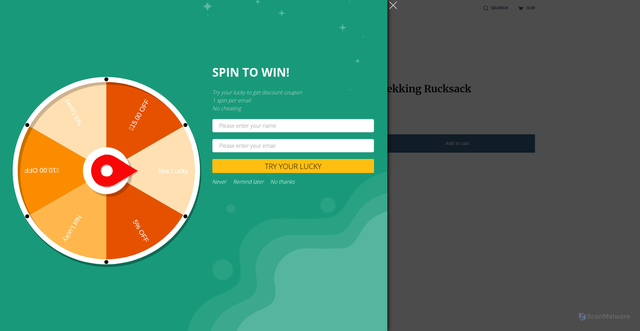 Security scan screenshot of https://babycareproductsonline.com/product/bomber-trekking-rucksack/