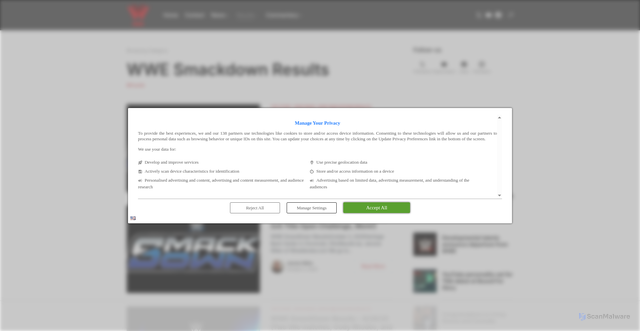 Security scan screenshot of https://www.wrestleview.com/category/wwe-smackdown-results/