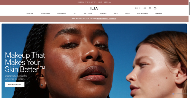 Security scan screenshot of https://iliabeauty.com