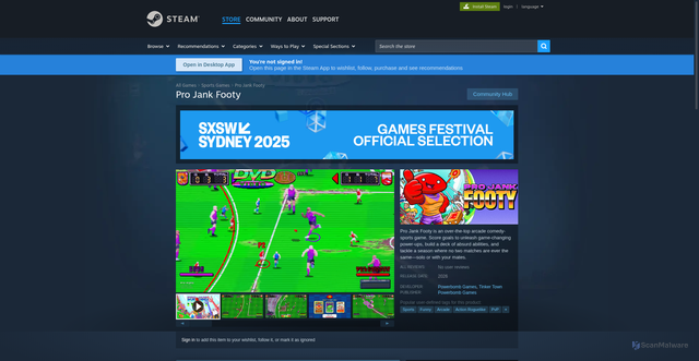 Security scan screenshot of https://projank.com.au/