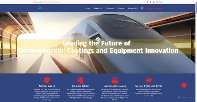 Security scan screenshot of https://www.jt-epaint.com
