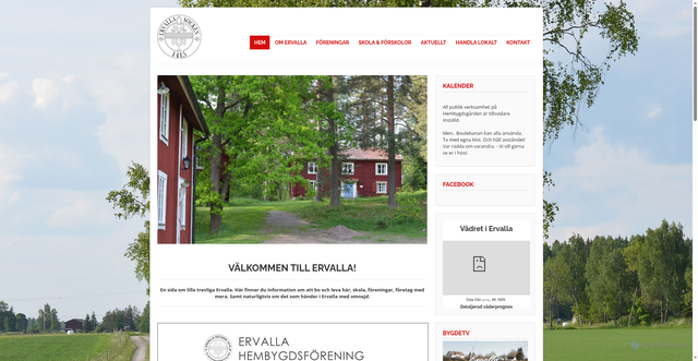 Security scan screenshot of https://ervalla.nu