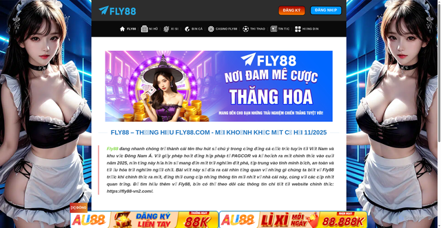 Security scan screenshot of http://fly88-vn2.com/