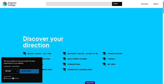 Security scan screenshot of https://stcg.ac.uk/kingston-college