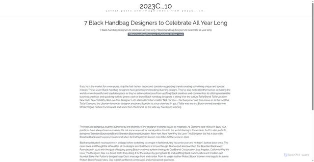 Security scan screenshot of https://cakrawalapixellab-dpet3uwhks0r.edgeone.app/7-black-handbag-designers-to-celebrate-all-year-long.html