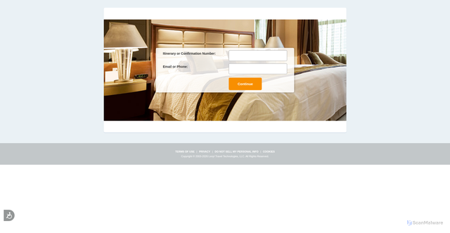 Security scan screenshot of https://secure2.hotelplanner.com