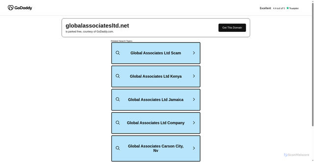 Security scan screenshot of https://globalassociatesltd.net