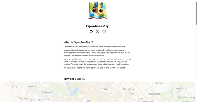 Security scan screenshot of https://tiles.openfreemap.org/
