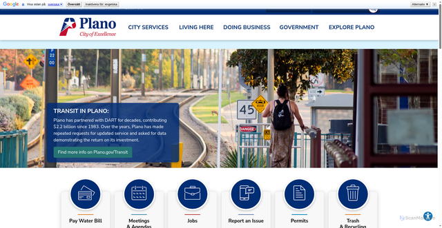 Security scan screenshot of https://www.plano.gov/
