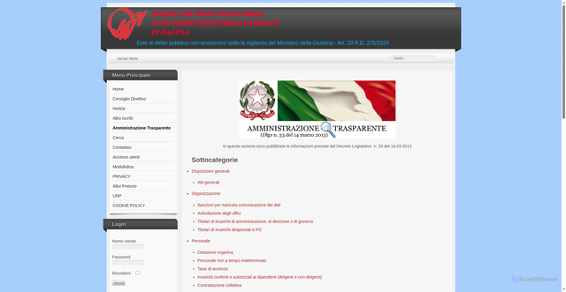 Security scan screenshot of https://www.cpiragusa.it/