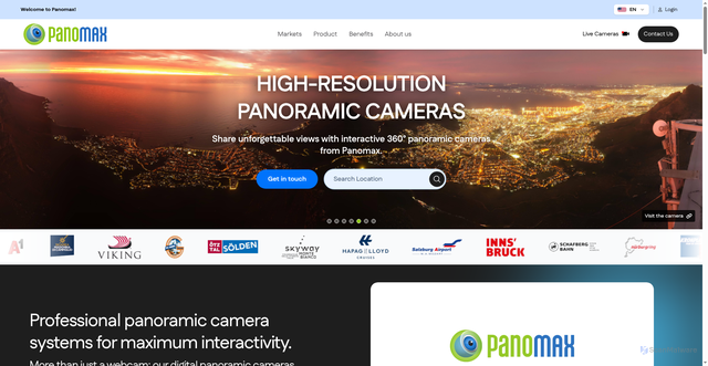 Security scan screenshot of https://panodata.panomax.com