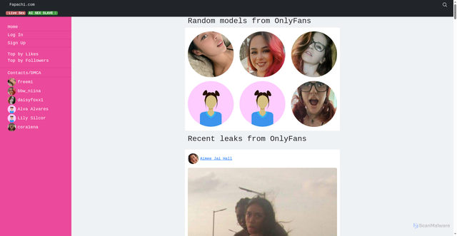 Security scan screenshot of https://fapachi.com
