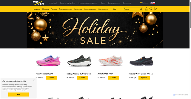 Security scan screenshot of https://www.runlab.ru