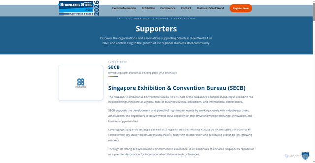 Security scan screenshot of https://stainless-steel-world-asia.com/conference/supporters/