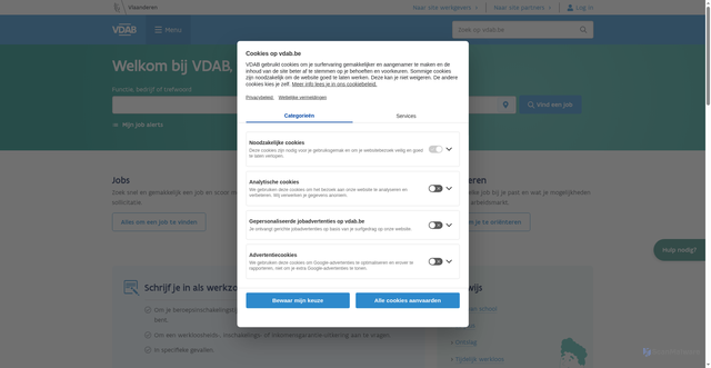 Security scan screenshot of https://vdab.be