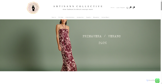 Security scan screenshot of https://artisans-collective.com