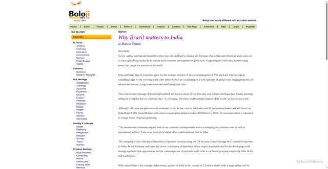 Security scan screenshot of https://www.boloji.com/articles/7608/why-brazil-matters-to-india
