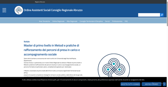 Security scan screenshot of https://www.orasabruzzo.it/