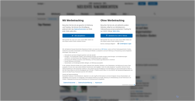Security scan screenshot of https://bnn.de