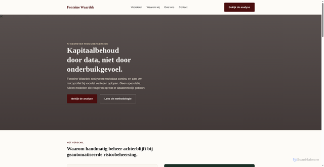 Security scan screenshot of https://www.fonteinewaardek.com/