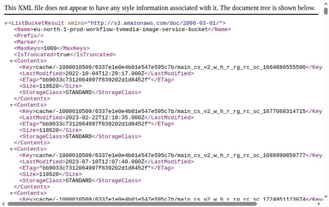 Security scan screenshot of https://tvmedia.image-service.eu-north-1-prod.vmnd.tv/