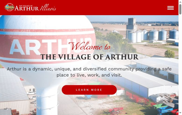 Security scan screenshot of https://arthur-il.gov/