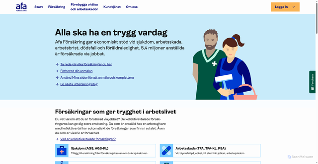 Security scan screenshot of https://premiebefrielseforsakring.se