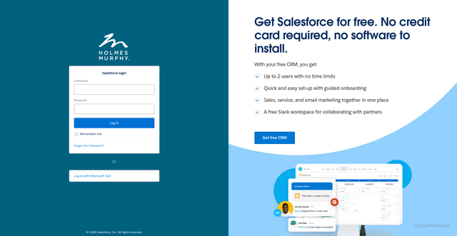 Security scan screenshot of https://better-together.lightning.force.com