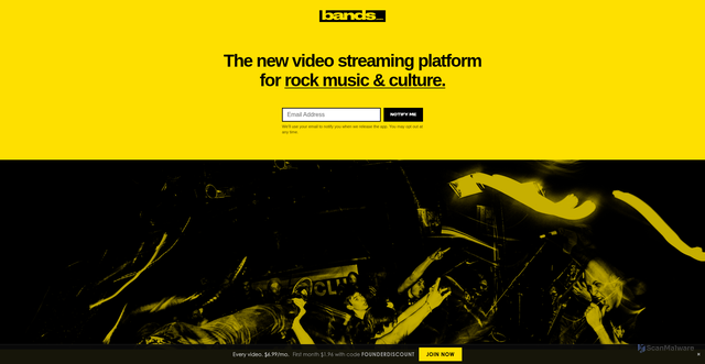 Security scan screenshot of https://bands.com/
