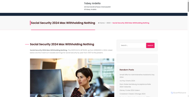 Security scan screenshot of https://brigitasecarline.pages.dev/meqvawi-social-security-2024-max-withholding-nothing-nozpvuw/