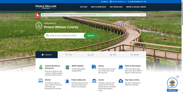 Security scan screenshot of https://www.pwcva.gov/