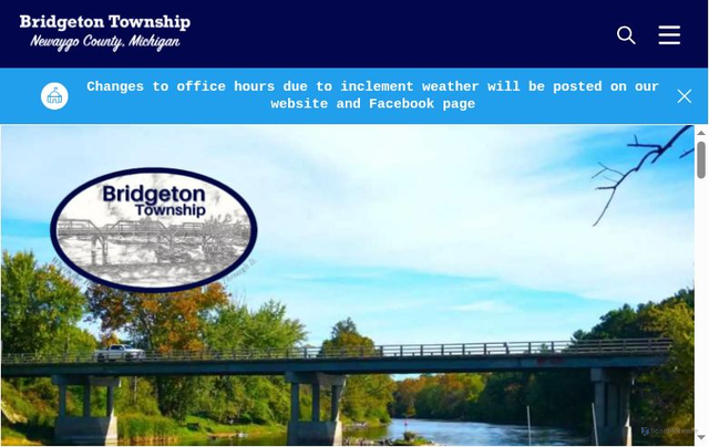 Security scan screenshot of https://bridgetontownshipmi.gov/