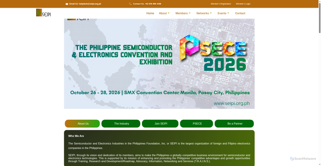 Security scan screenshot of https://seipi.org.ph/