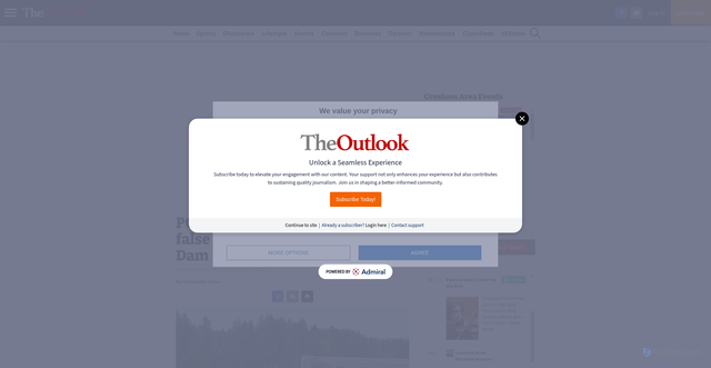 Security scan screenshot of https://theoutlookonline.com/2025/12/01/pge-apologizes-investigates-false-alarm-sirens-at-rivermill-dam/
