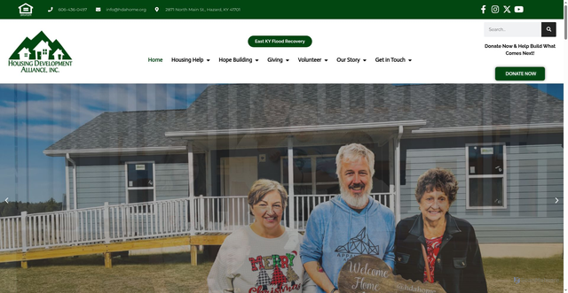 Security scan screenshot of https://hdahome.org/